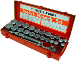Socket Set Metric-SAE 27 Piece $180.00